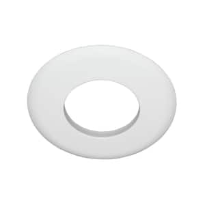 6 in. White Recessed R30 Open Trim with Socket Bracket