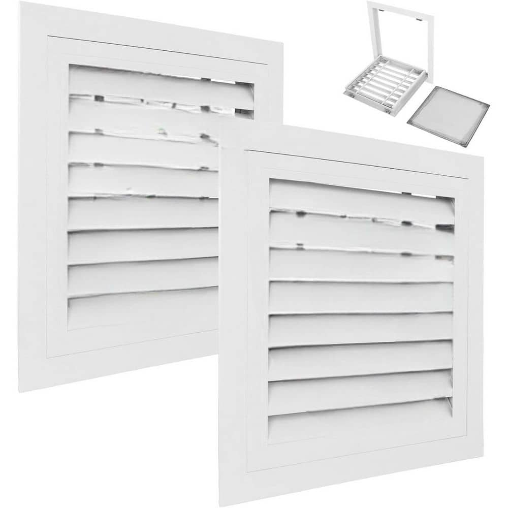 10x 10 Aluminum Gable Vent Paintable Shed Vent with Replaceable Screen White 2 Pack price history on PriceWatchPro