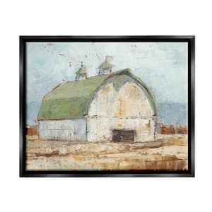 Natural Earth Painted Barn by Ethan Harper Floater Frame Nature Wall Art Print 21 in. x 17 in.