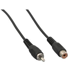 GE 12 ft. RCA Y-Audio Cable with Red and White Plugs in Black 34491 - The  Home Depot