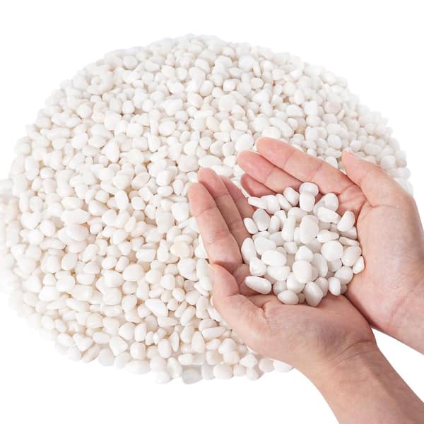 Small Rocks Decorative Rocks White Pebbles for Indoor Plants