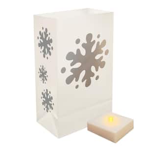 LumaLite Snowflake Luminaria Kit (6-Count)