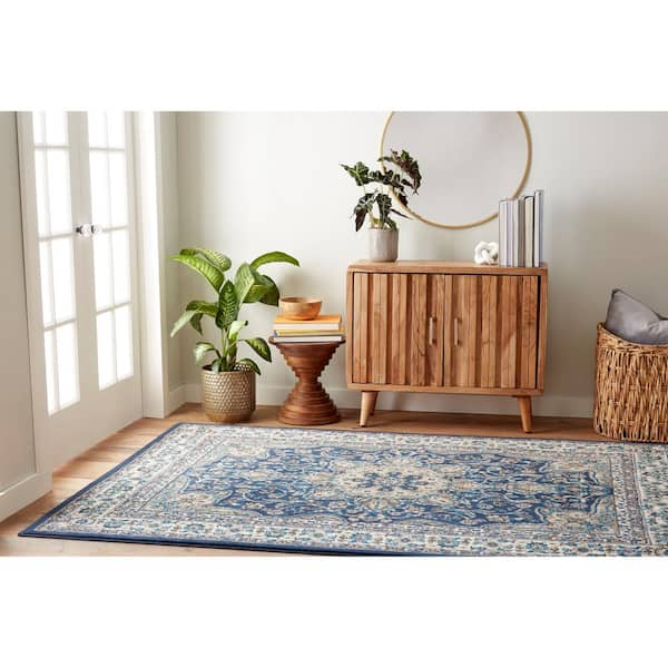 Home Dynamix Tremont Magnolia Persia Area Rug - 6'6x9'6 - Navy/Ivory