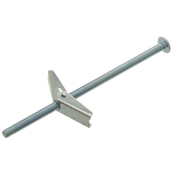 Everbilt 1/4 in. x 3 in. Zinc-Plated Toggle Bolt with Phillips Drive Round-Head Screw (2-Piece)