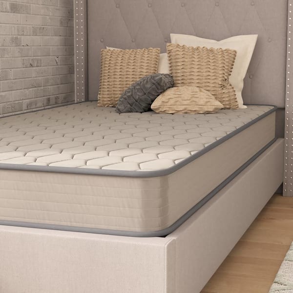 Twin Medium Polyurethane Foam 6 in Mattress