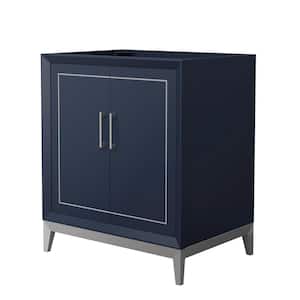 Marlena 29.5 in. W x 21.75 in. D x 34.5 in. H Single Bath Vanity Cabinet without Top in Dark Blue