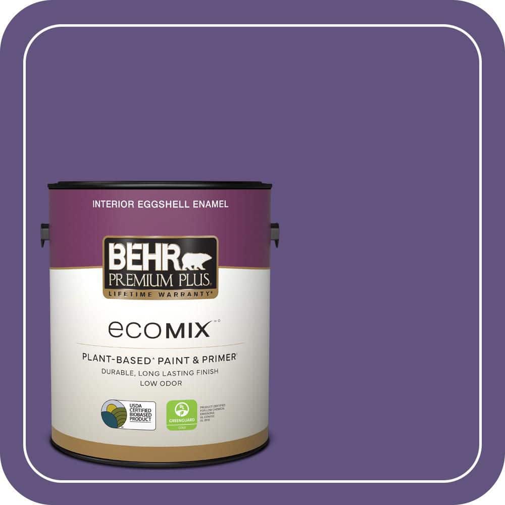 1 gal. #MQ4-28 Purple Sky Eggshell Enamel EcoMix Plant-Based Interior Paint & Primer price history on PriceWatchPro