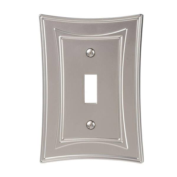 AMERELLE Nickel 1-Gang Toggle Wall Plate