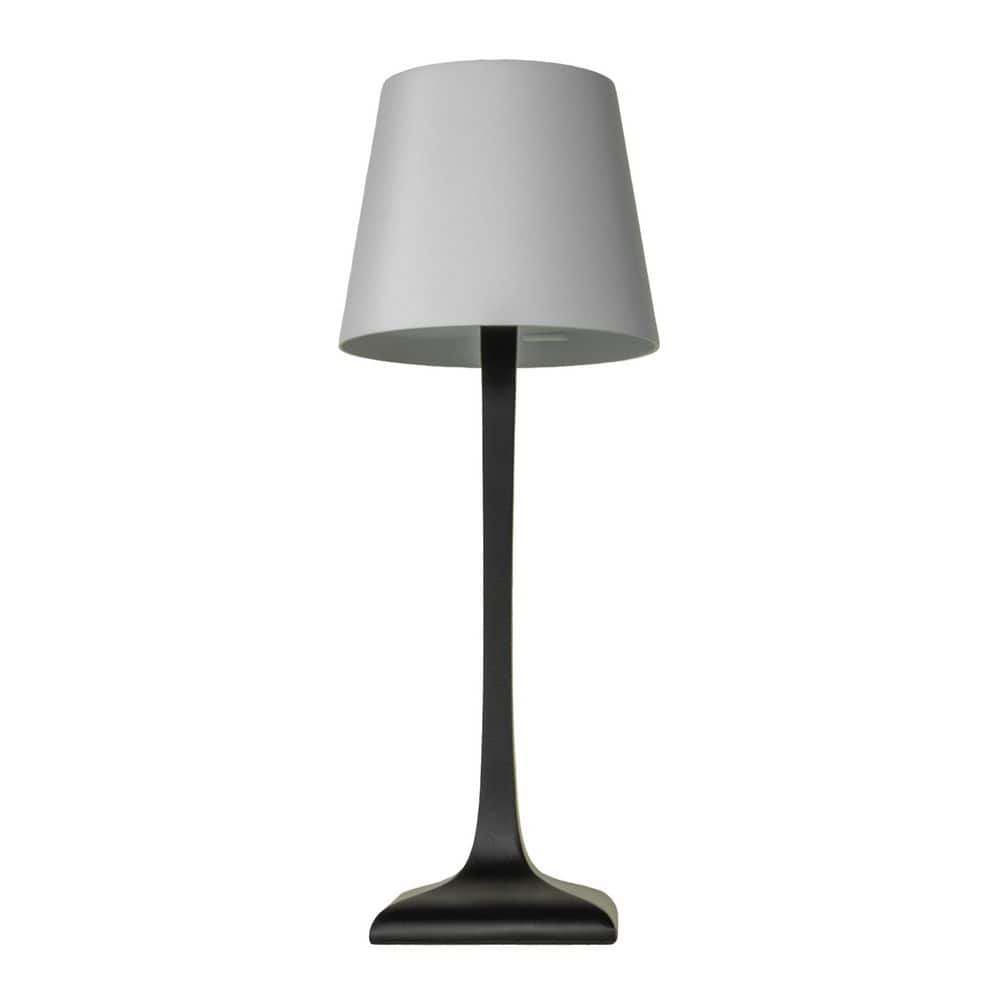 Oxford 10 in. Matte Black/Matte White Rechargeable Integrated LED Table Lamp price history on PriceWatchPro