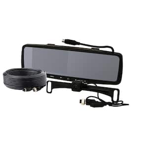 LCD Color Rearview Mirror Monitor, License Plate Camera and Backup Camera Kit