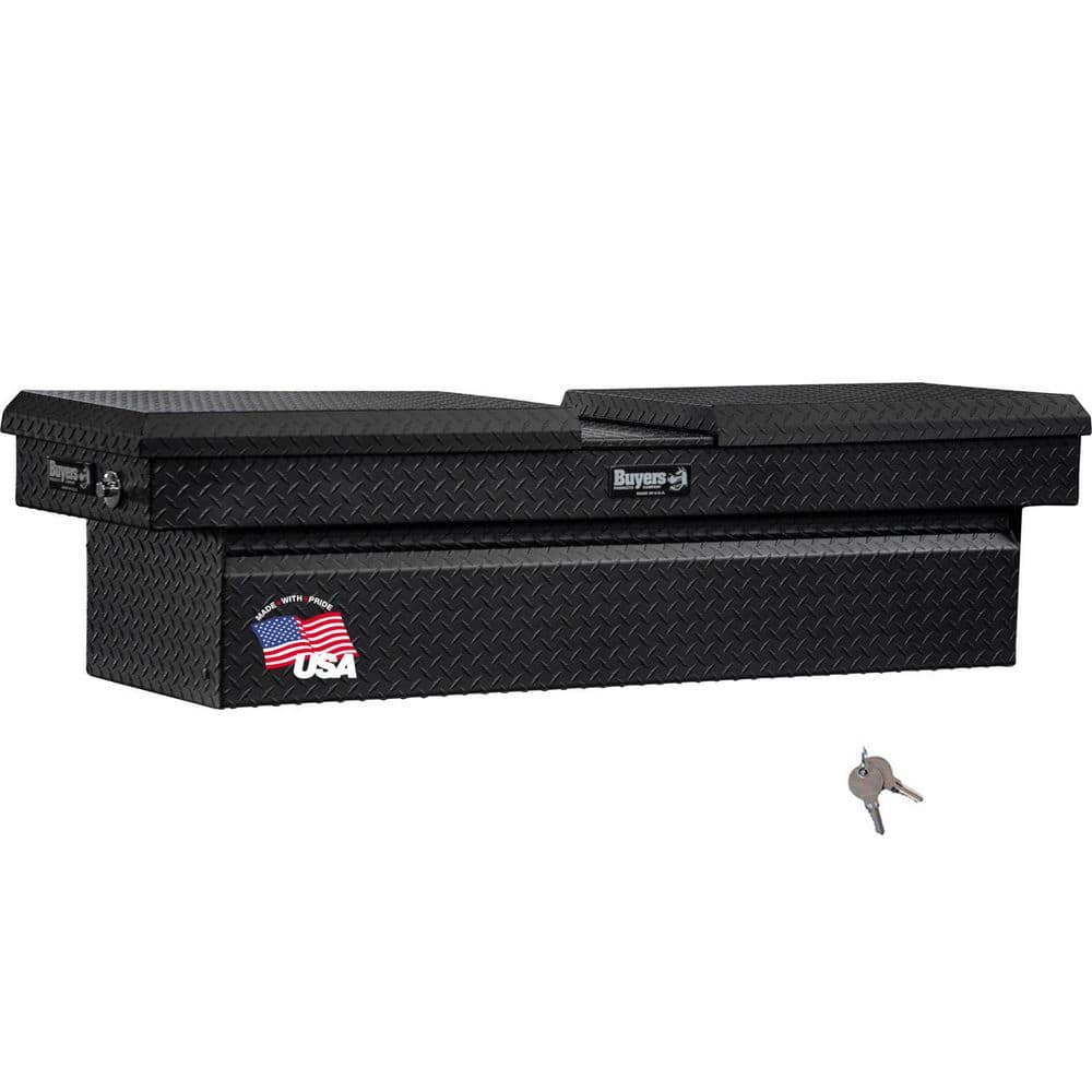 18 in. x 27 in. x 71 in. Textured Matte Black Diamond Tread Aluminum Crossover Gull Wing Truck Tool Box price history on PriceWatchPro