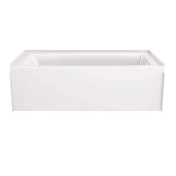 Delta Classic 500 60 in. x 30 in. Soaking Bathtub with Right Drain in High Gloss White