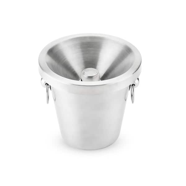 TRUE Stainless Steel Spittoon for Wine, Whiskey, Cocktails, Tobacco, Alcohol Spit Cup - Bulk Savor Silver Spitter (Set of 1)