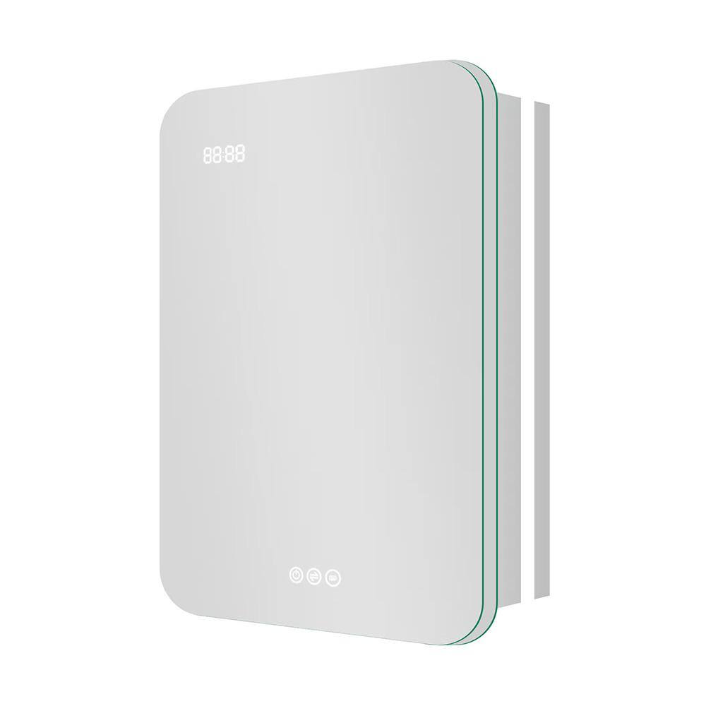 20 in. W x 28 in. H Rectangular Aluminum Surface Mount Smart Lighted LED Bathroom Medicine Cabinet with Mirror price history on PriceWatchPro