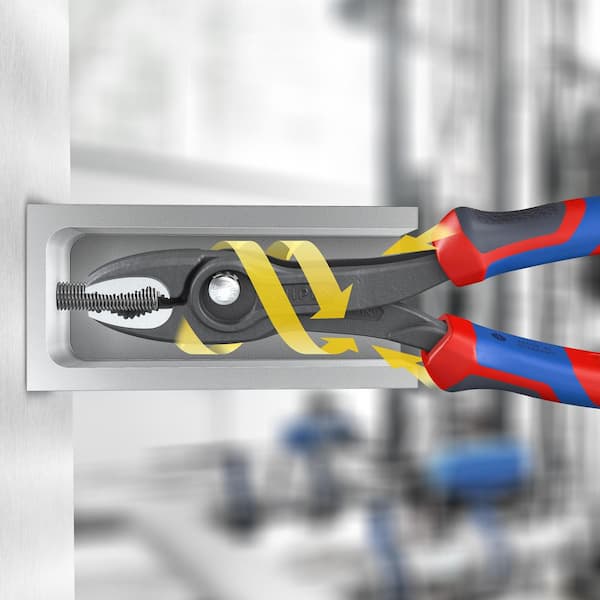 KNIPEX 8 in. TwinGrip Slip Joint Pliers 82 02 200 - The Home Depot