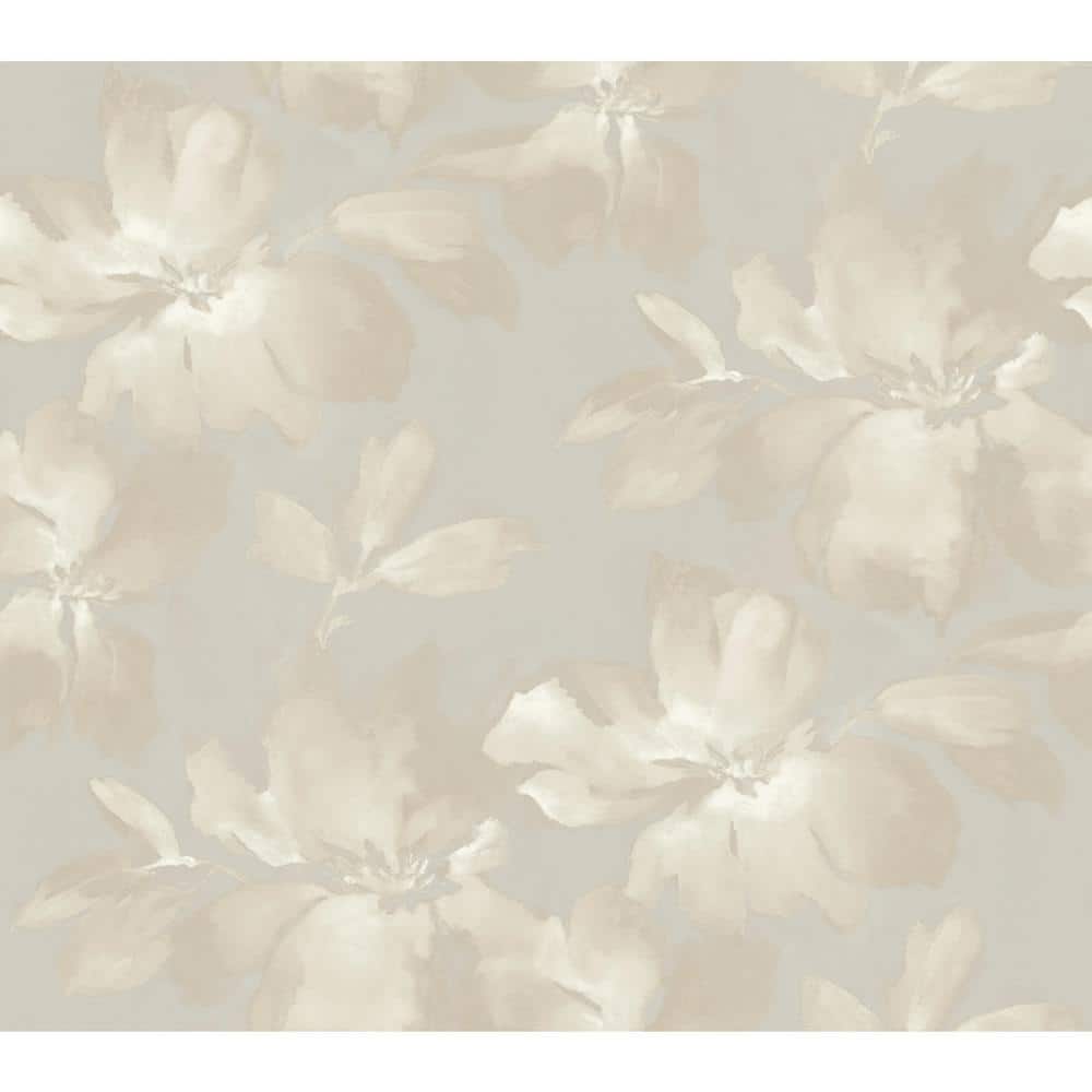 Neutral Floral Peel and Stick Vinyl Wallpaper Roll