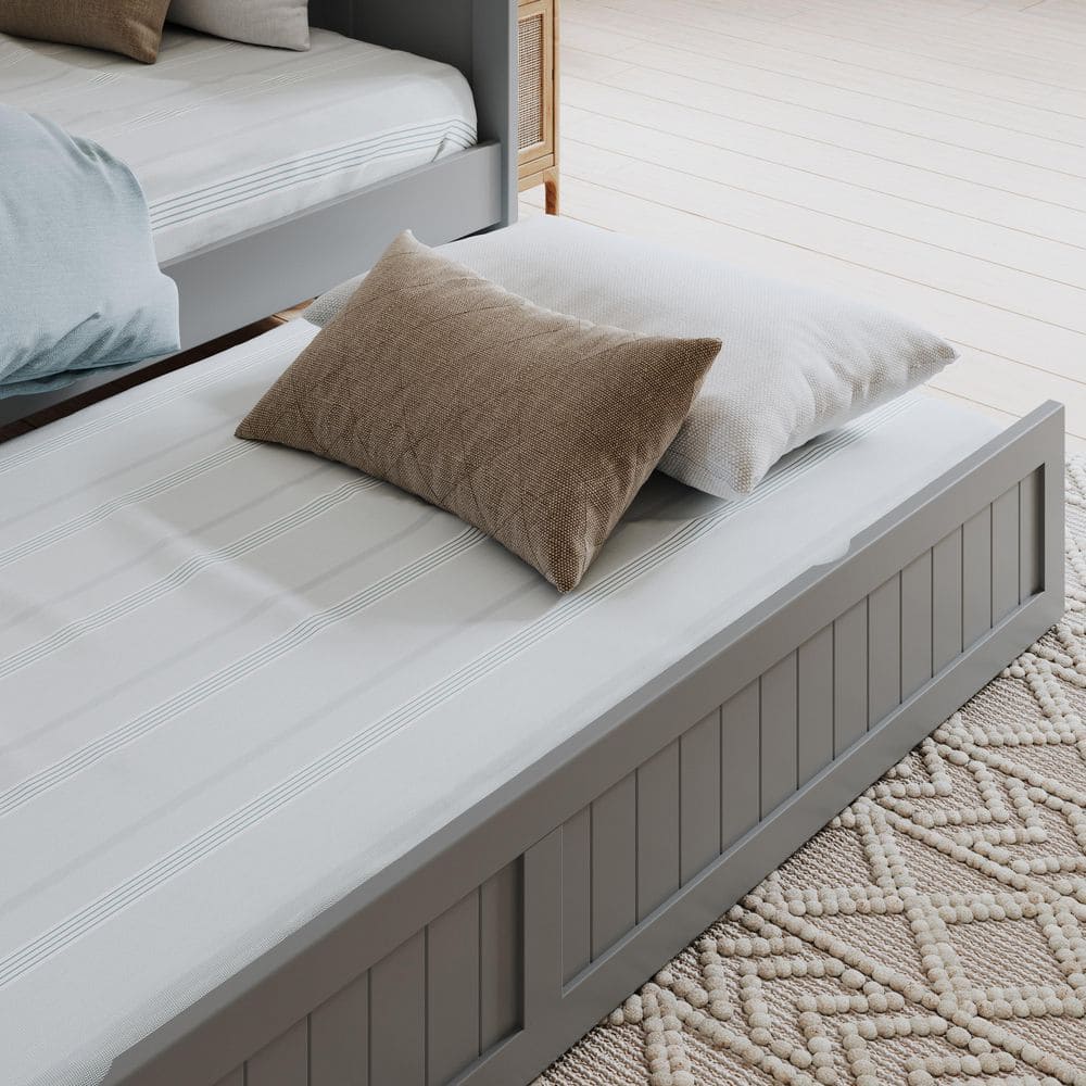 Nantucket Walnut Twin Solid Wood Daybed with Twin Trundle - thumbnail 10
