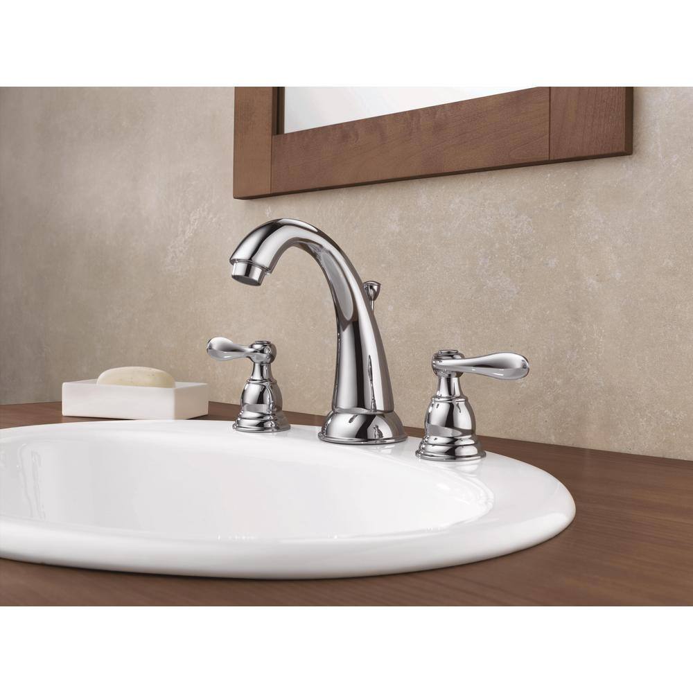 Windemere Polished Chrome 2-Handle Widespread Bathroom Faucet