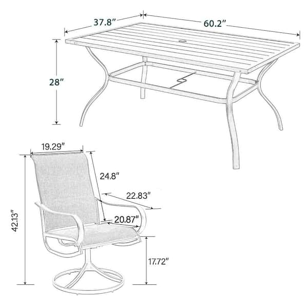 RECTANGULAR HEAVY  TABLE 79 - EXTRA TOP WIDE SLATS