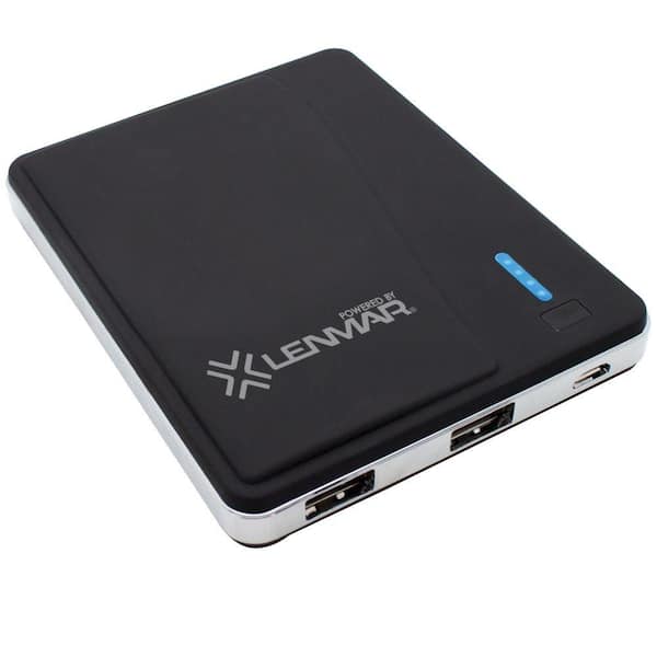 Lenmar 7000 mAh Portable Power Pack with 2 USB Ports for Mobile Phones and Tablets