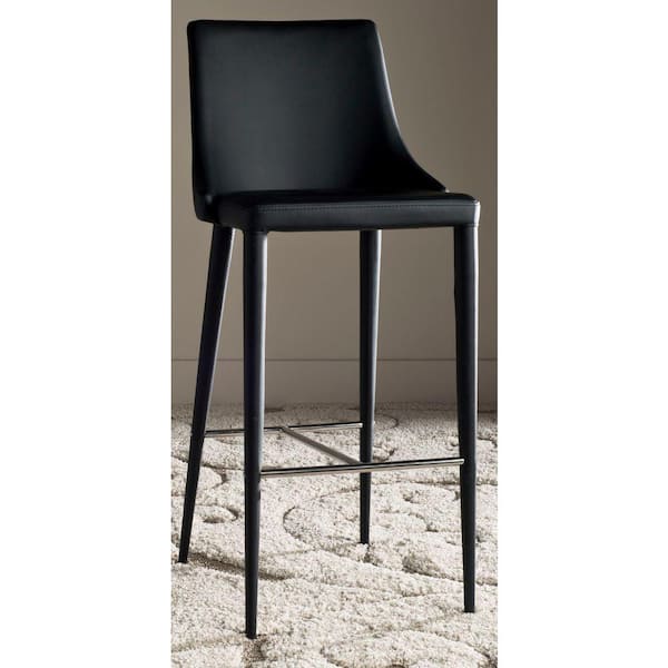 Summerset 29.9 in. Black Cushioned Bar Stool