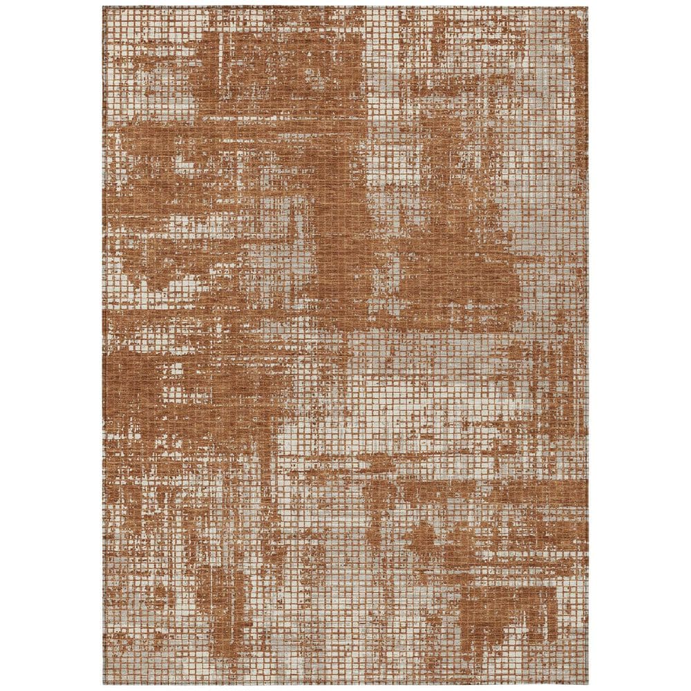 Chantille Machine Washable Indoor/Outdoor Abstract ACN2856 Paprika 9 ft. x 12 ft. Area Rug price history on PriceWatchPro