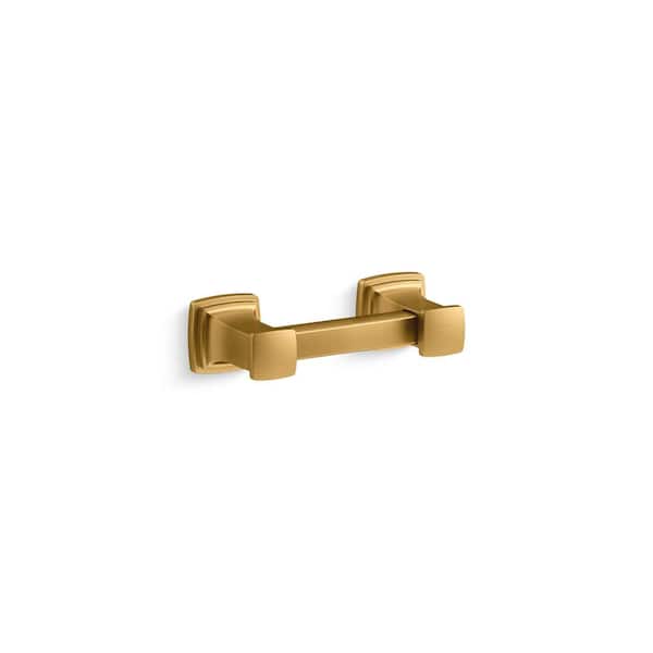 KOHLER Riff 3 in. (76 mm) Center-to-Center Cabinet Pull in Vibrant Brushed Moderne Brass