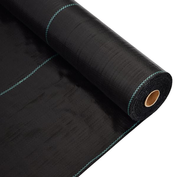 3.5 oz. Weed Barrier Landscape Fabric, 4 ft. x 300 ft. Heavy-Duty, Dual-Layer Woven Mulch