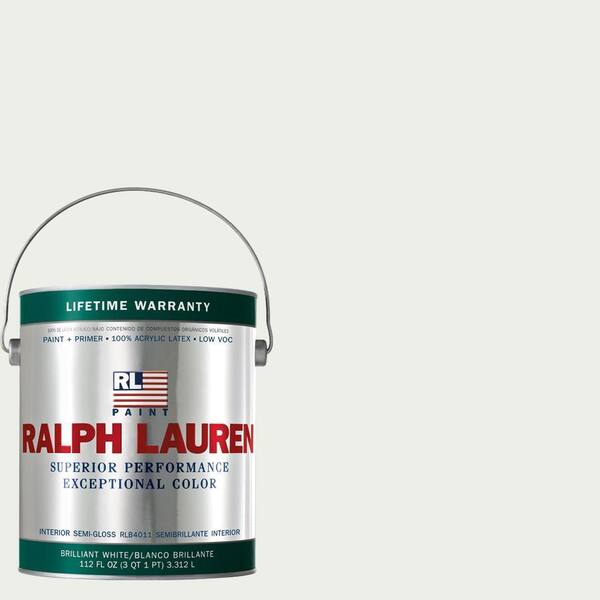 Ralph Lauren 1-gal. Pocket Watch White Semi-Gloss Interior Paint