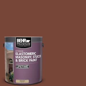 1 gal. #S200-7 Earth Fired Red Elastomeric Masonry, Stucco and Brick Exterior Paint