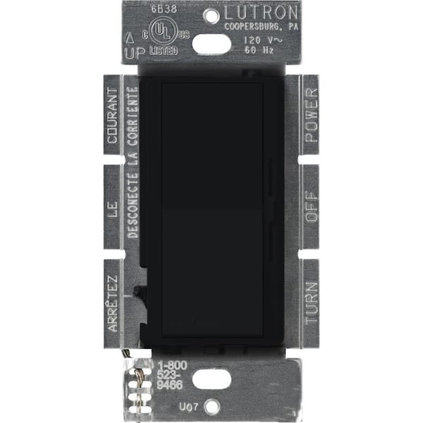 Diva Dimmer Switch for Incandescent and Halogen Bulbs, 1000-Watt/Single Pole or 3-Way, Midnight (DVSC-103P-MN)