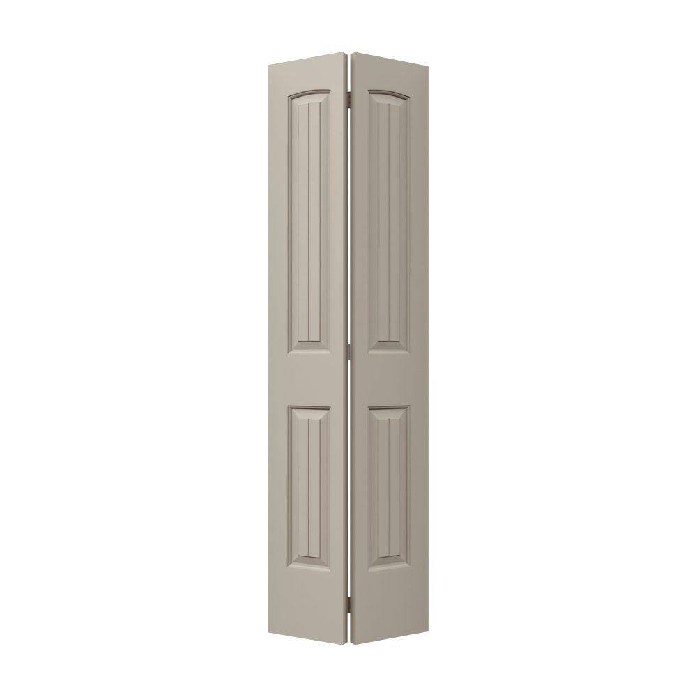 JELDWEN 30 in. x 80 in. Santa Fe Desert Sand Painted Smooth Molded Composite Closet Bifold