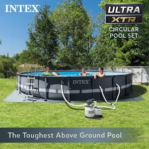 20 ft. x 48 in. Ultra XTR Frame Round Swimming Pool Set with Sand Filter Pump