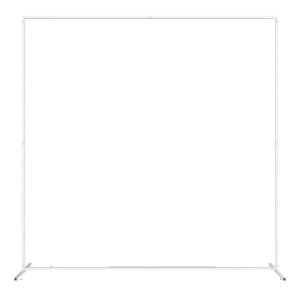 Square Metal Wedding Arch Backdrop Stand 79.2 in. x 79.2 in. White Floral Arbor for Ceremony Bridal Shower Party Decor