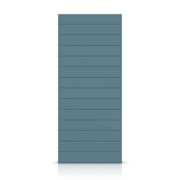 CALHOME 24 in. x 80 in. Hollow Core Dignity Blue Painted Composite MDF Interior Door Slab
