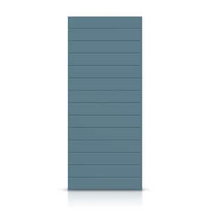 24 in. x 84 in. Hollow Core Dignity Blue Stained Composite MDF Interior Door Slab