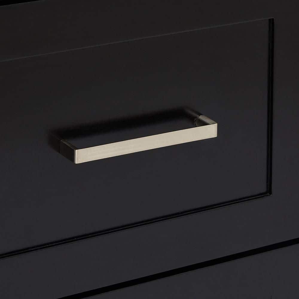 Hamlet 60" Black Solid Wood Freestanding Bathroom Vanity Cabinet