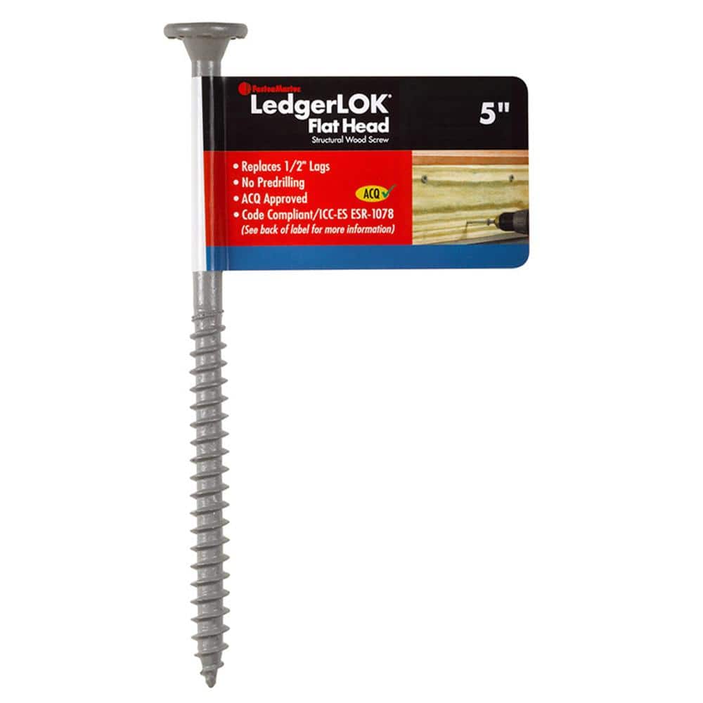 FastenMaster LedgerLOK Flat Head Structural Ledger Board Screws 5
