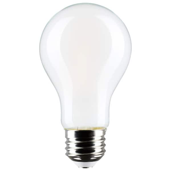 8-Watt 2700K A-Style A19 Medium Base Soft White LED Light Bulb 120 Volt 4-Pack