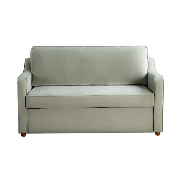 Serta Delray 62.2 in. Sage Full Size Sofa Bed