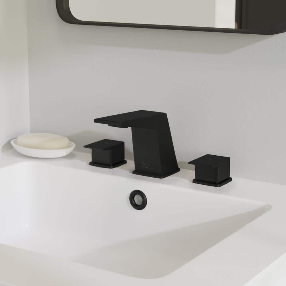 Swiss Madison Carre 8 in. Widespread DoubleHandle Bathroom Faucet in