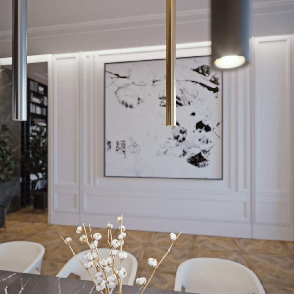 Eli 16" Satin Brass Mini LED Pendant for Indoor/Outdoor