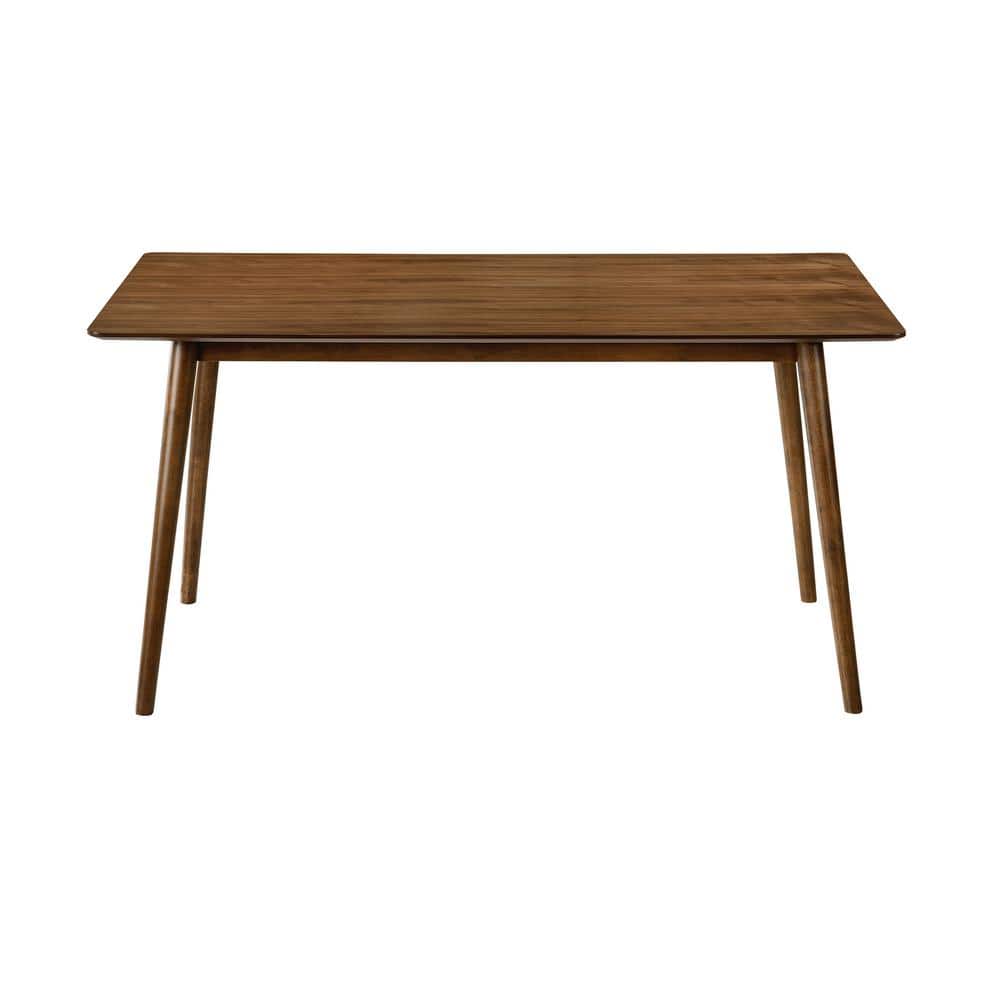 Westmont 59 in. Rectangular Walnut Wood 4-Seat Dining Table