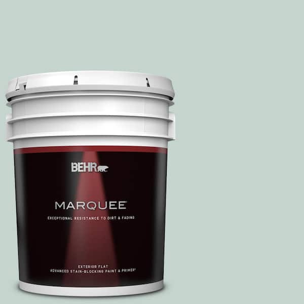 BEHR MARQUEE 5 gal. #N430-2 Natures Reflection Flat Exterior Paint & Primer