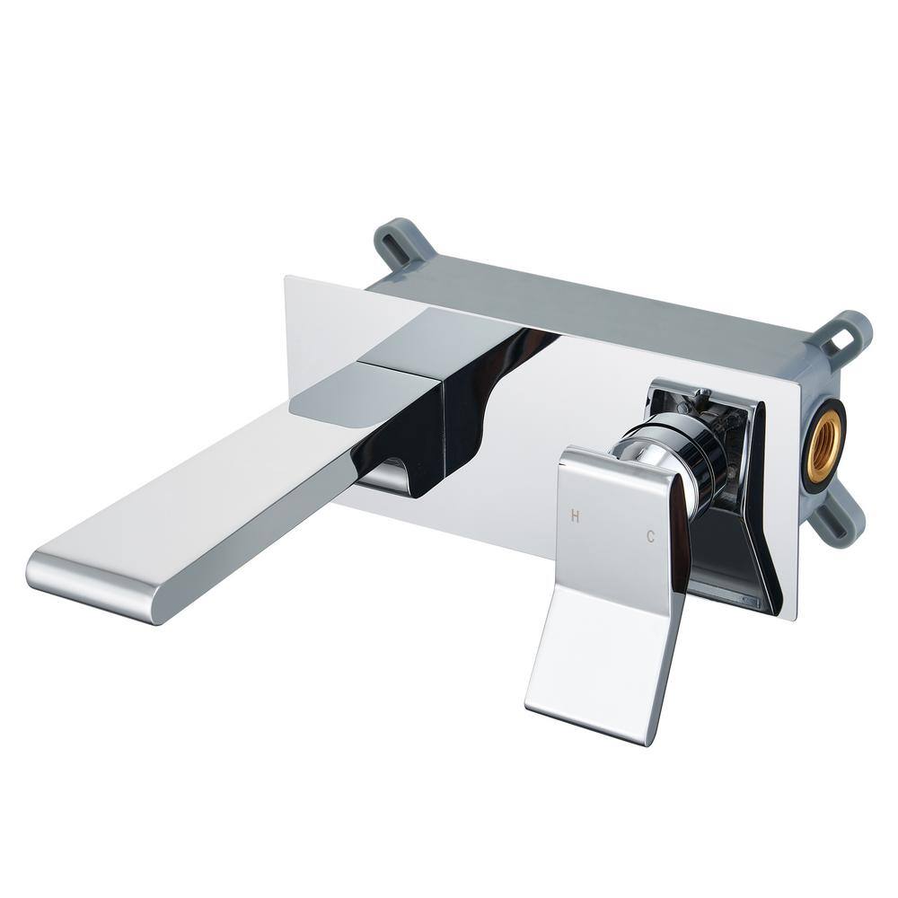 Mondawe Luxury Single Handle Wall Mount Basin Faucet for Bathroom ...
