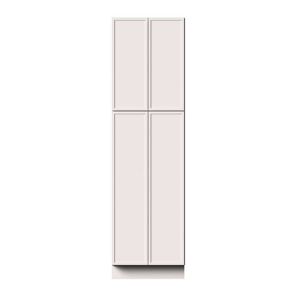 24 in. W x 27 in. D x 84 in. H RTA Solid Wood Pantry Kitchen Cabinet in Snow White Full Overlay Design price history on PriceWatchPro
