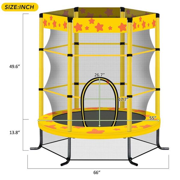 Trampoline weight clearance capacity