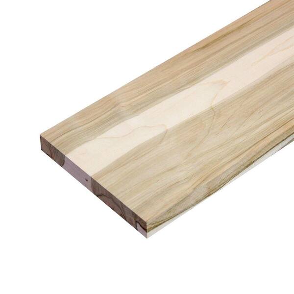 Sure-Wood Forest Products 1 in. x 2 in. x 12 ft. Wormy Maple S4S Premium Hardwood Board
