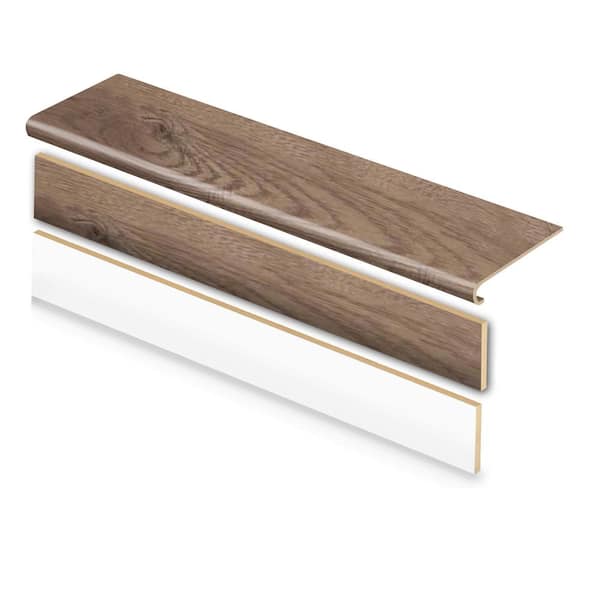 Cap A Tread Hillsburn 47 in. L x 12.15 in. W x 1.69 in. T Laminate Stair Tread and Reversible Riser Kit