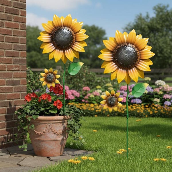 HEAD Mya No2 142センチ カービング　ストック付 Unbrand Vibrant Metal Sunflower Garden Stakes (2-Pack) - Nodding